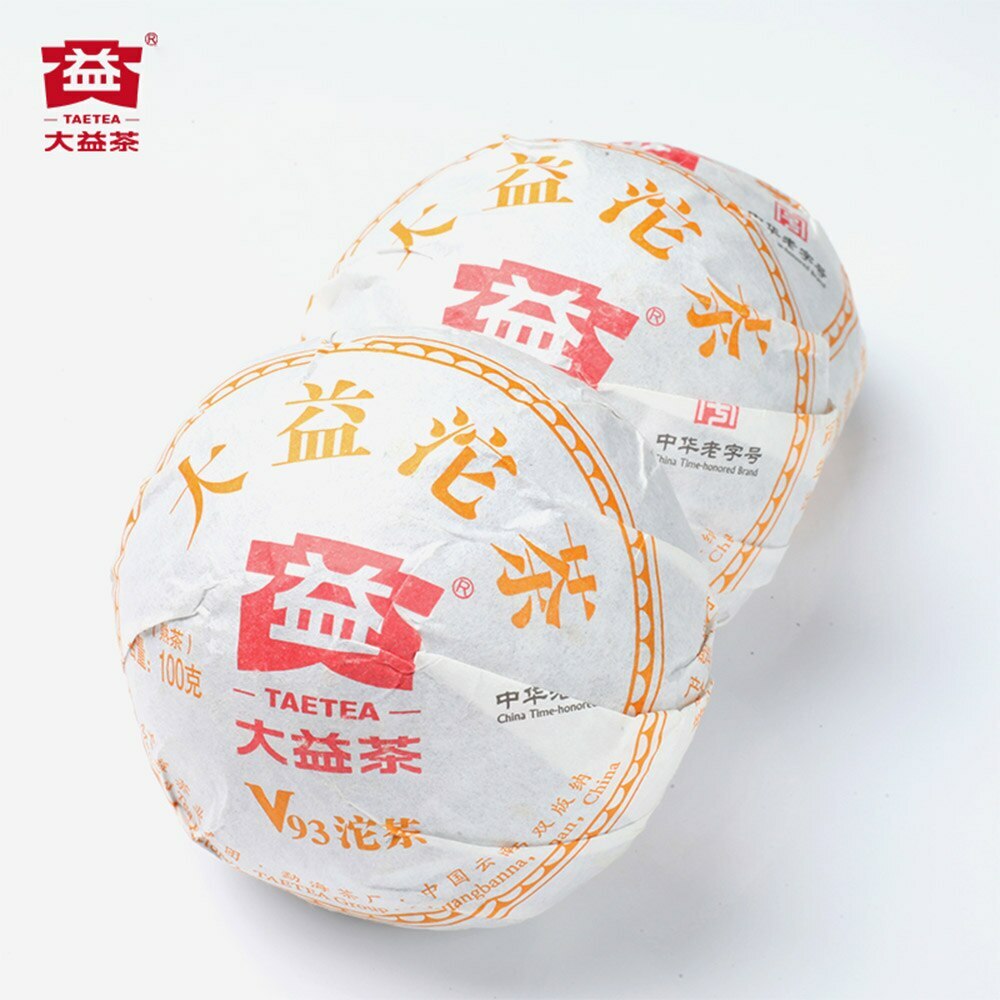 TAETEA Chinese Yunnan Ripe Pu'er Tuo Tea V93 Shu Pu'er Tuocha Specialty Tea 100g