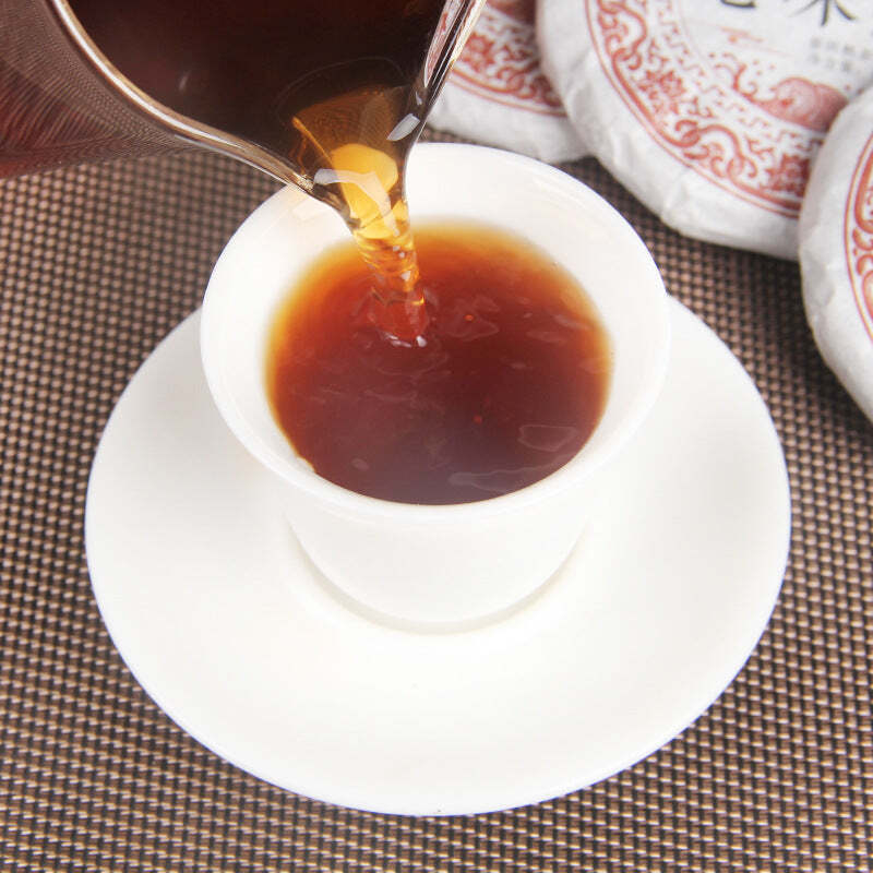 50g Yunnan Puerh Tea Small Cake Menghai Pu-erh Cooked Tea Ancient Tree Pu'er Tea