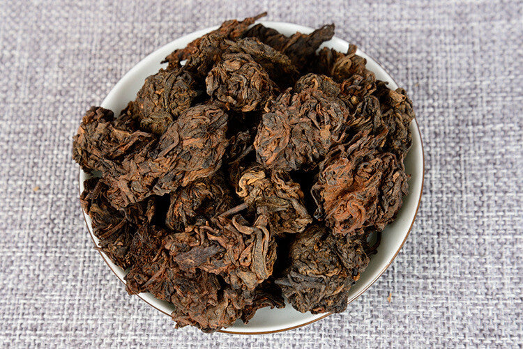 Puerh Tea Ripe Tea 2009 Menghai Ancient Tree Golden Bud Tea Head 500g