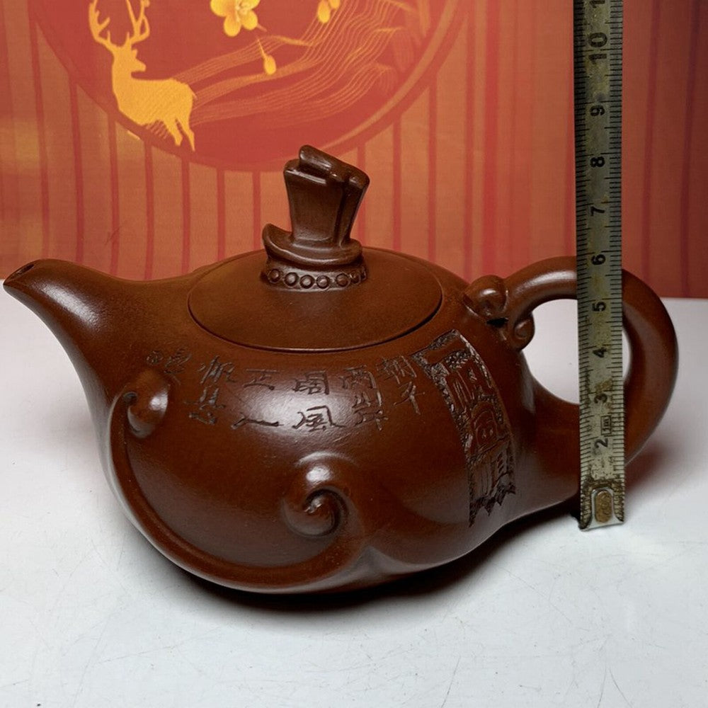 Vintage Chinese Yixing Purple Clay Teapot Zisha Ceremony Unique Teacups Teaware