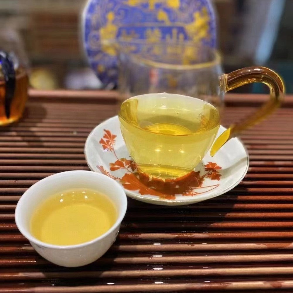 357g Yunnan 2022 Manglushan Raw Pu-erh Tea Sheng Pu'er Tea Cake Puerh Cake Tea