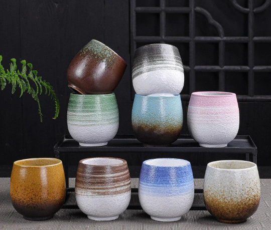 Ceramic Tea Cup Rainbow Arabic Coffee Cup Tea Mug Cup for Tea