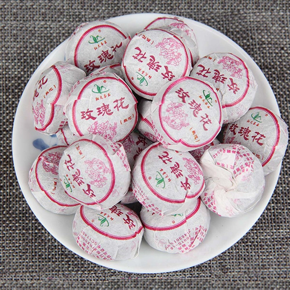 Mini Tuo Tea Rose Ripe Puerh Tea Chinese Yunnan Cooked Black Tea Health benefit