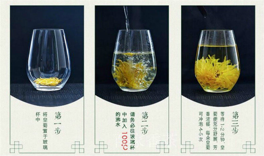 Chrysanthemum Tea 4 Pieces Chinese Herbal Tea Organic Flower Tea Healthy Drink