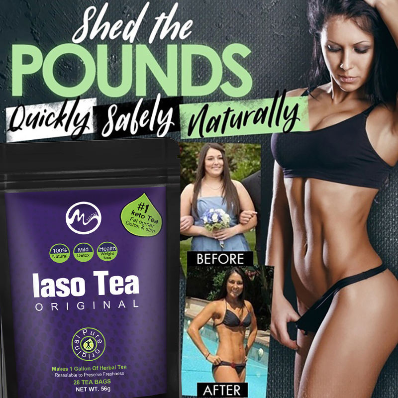 24 Hr Sale -Iaso Tea Original 28 Detox Tea Loose Weight Slimming Tea 28 Bags