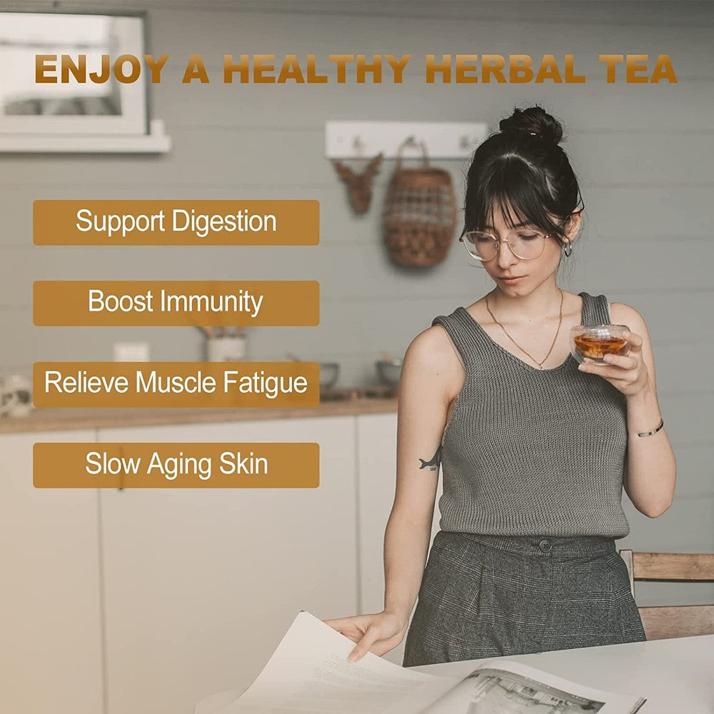 2023 FullChea Chaga Tea Bags, 2g * 30 Teabags - Premium Chaga Herbal Tea