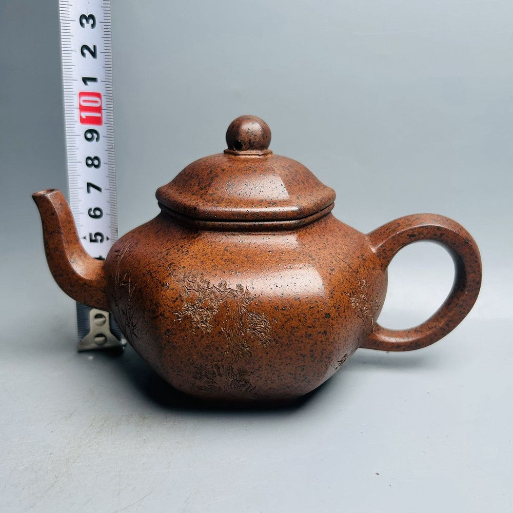 Vintage Chinese Yixing Purple Clay Teapot Zisha Ceremony Ceramic Teacups Teapots