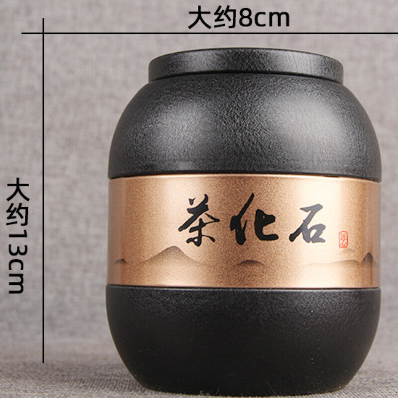 500g Tin Tea Gift Yunnan Pu-erh Tea Ripe Glutinous Fragrance Fossilize Tea