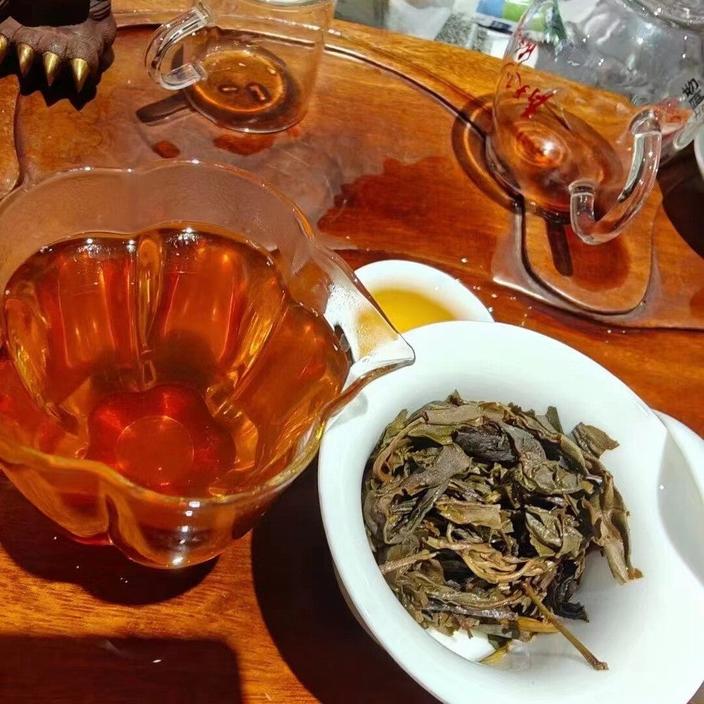357g Yunnan Old Puerh Raw Tea Cake 2010 Aged Pu'er Tea Premium Raw Pu-erh Tea