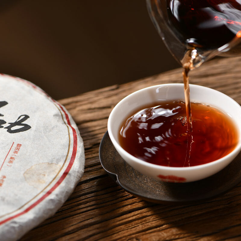 Top-grade Old Comrade 7978 Pu-erh Tea Batch 357g 701 Aged Ripe Puer Tea Cake