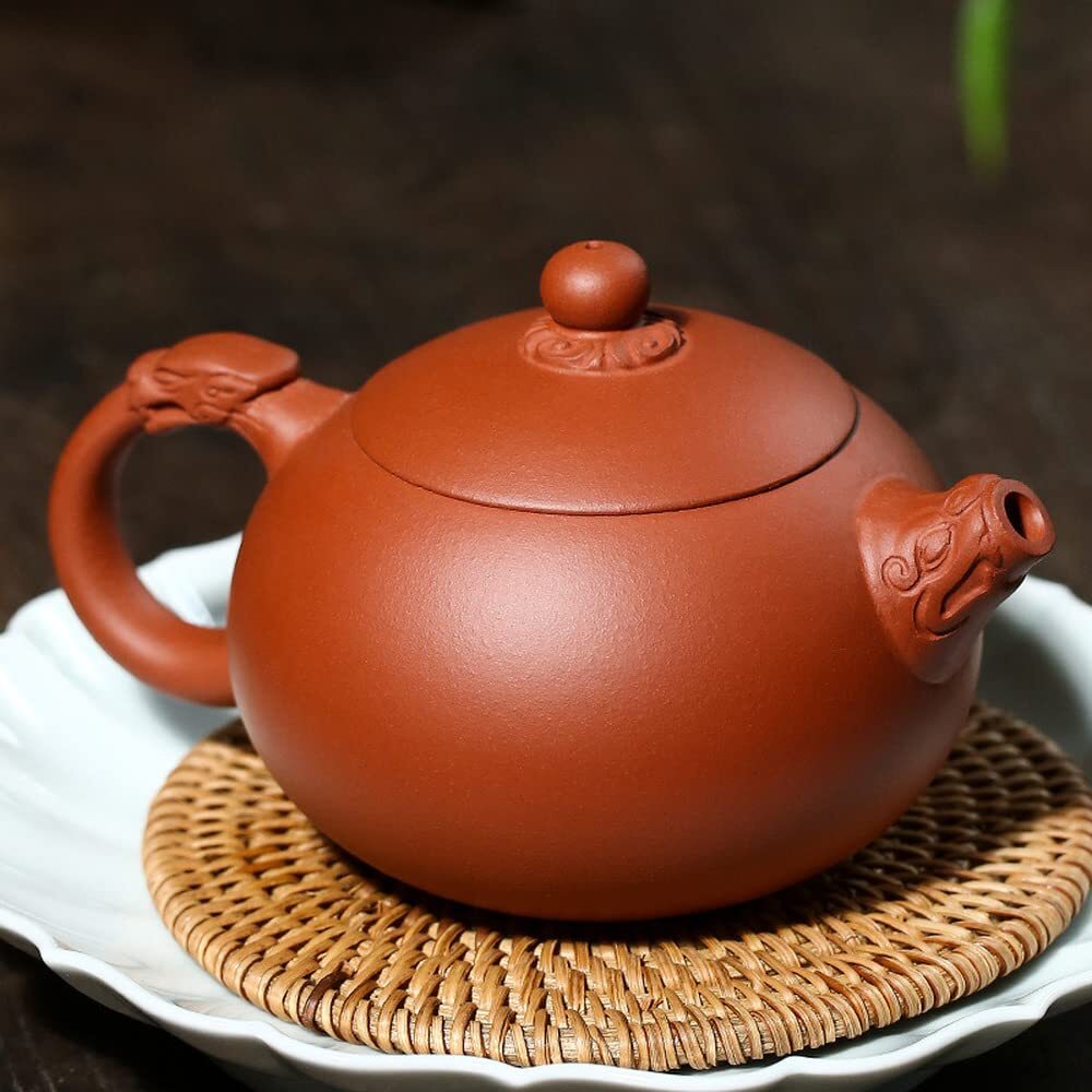 320ml Yixing Handmade Purple Clay Xishi Teapot Kung Fu Tea Set Tea Ceremony
