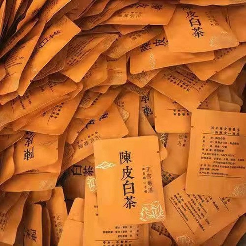 250g Fuding White Tea Tangerine Peel White Tea Portable Mini Tea Brick Benefits