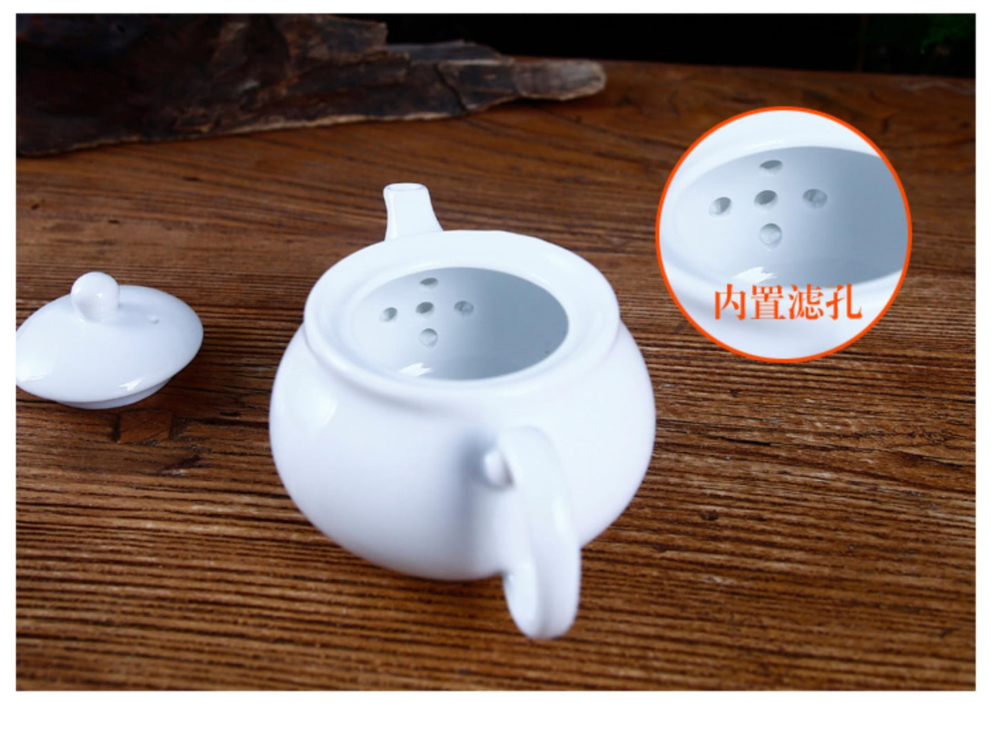 Ceramics Flower Teapot 140ml 4.7oz Kungfu Tea Set Tea Infuser