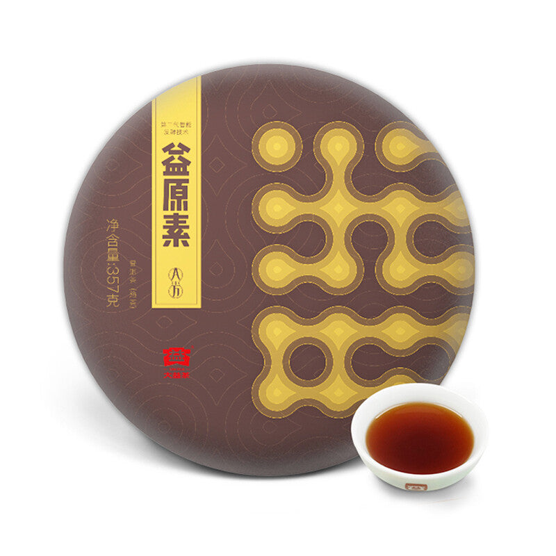 2019 TAETEA Prebiotea Menghai Dayi Pu-erh Tea Ripe Puer Tea Shu Cake 357g