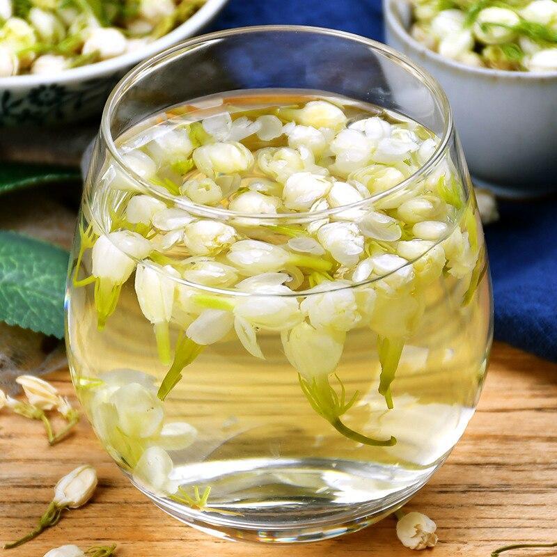 50g 2023 Dried Jasmine Tea Flower Tea White Jasmine Refreshing Flower Tea