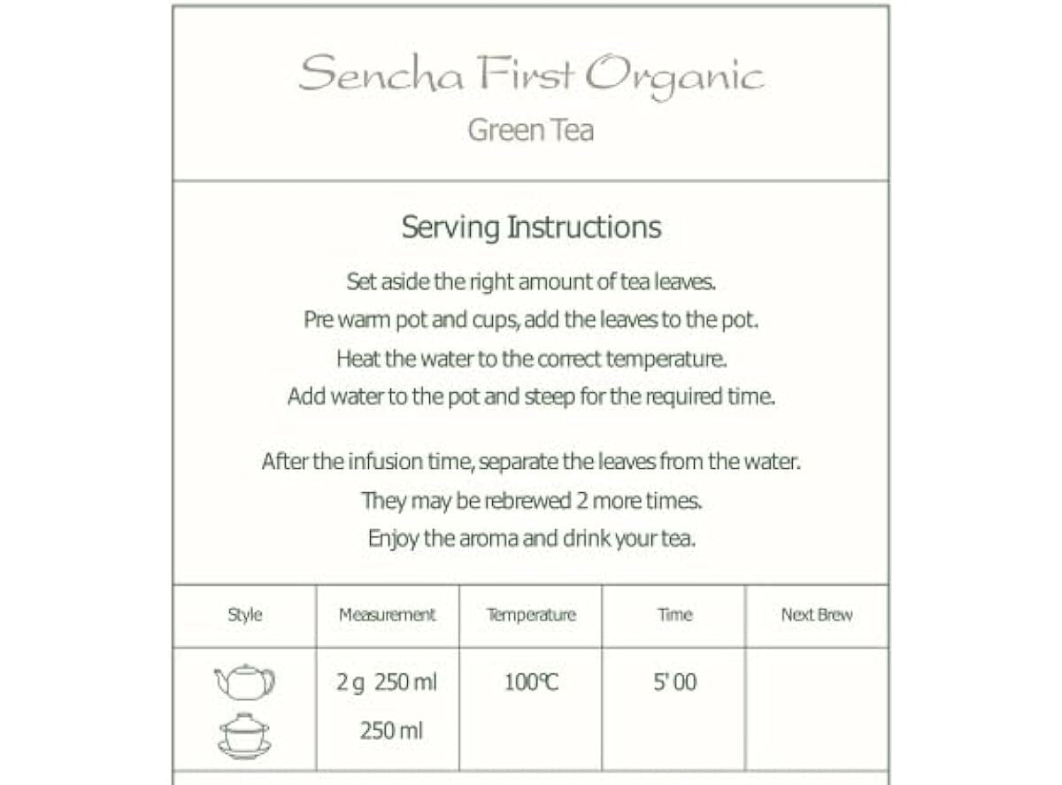 Sencha Organic Green Tea Japan - Sen Ca - Sencha Green Tea Organic Tea
