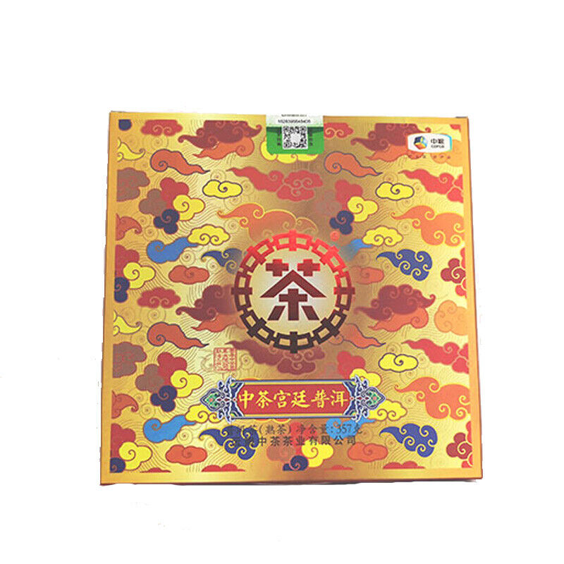 2019 ChinaTea Palace Pu'er Ripe Tea 357g Pu-erh Tea Cake Puer Ripe Zhongcha