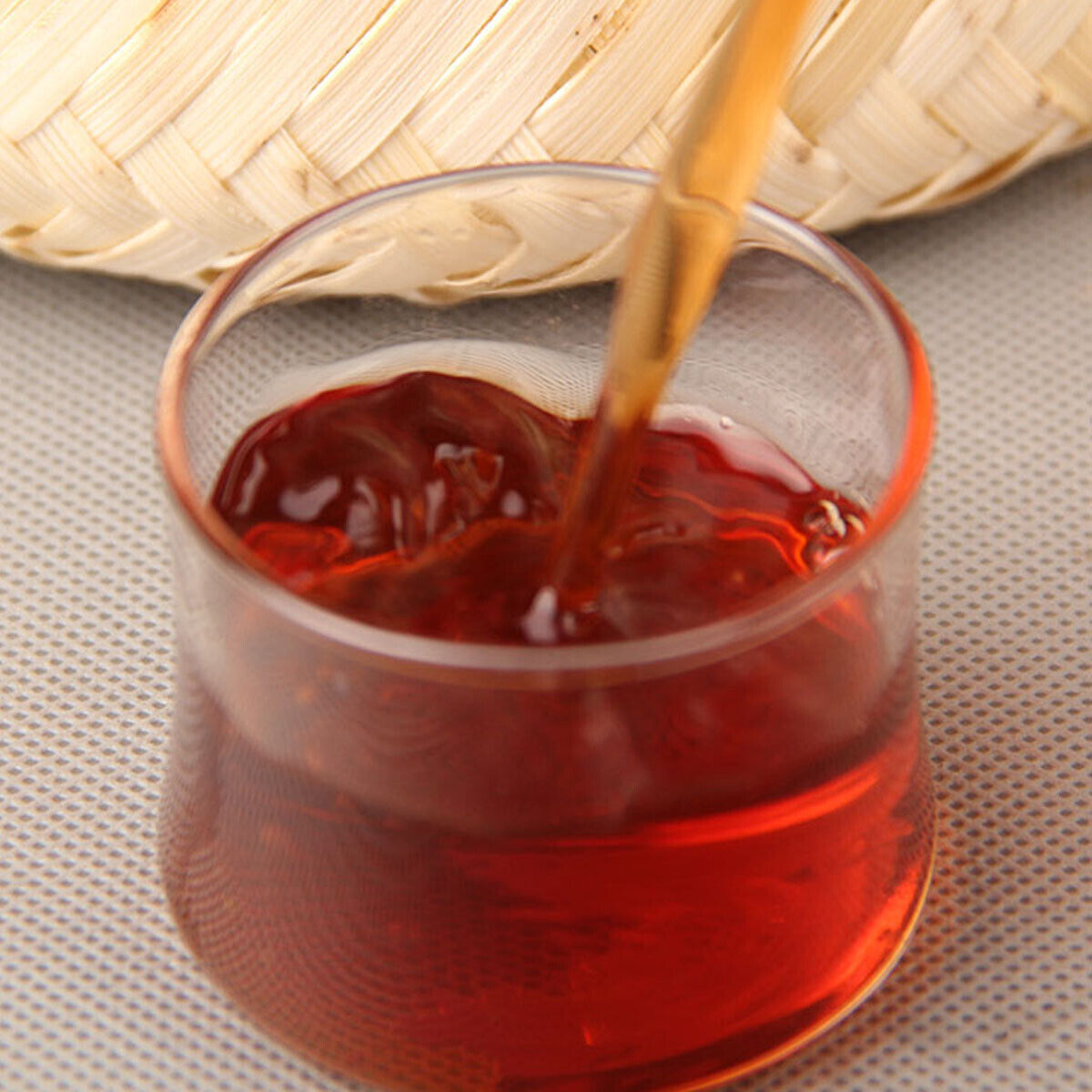 800g Ancient Tree Bamboo Basket Packing Spring Puer Tea Ripe Puerh Tea Loose Tea