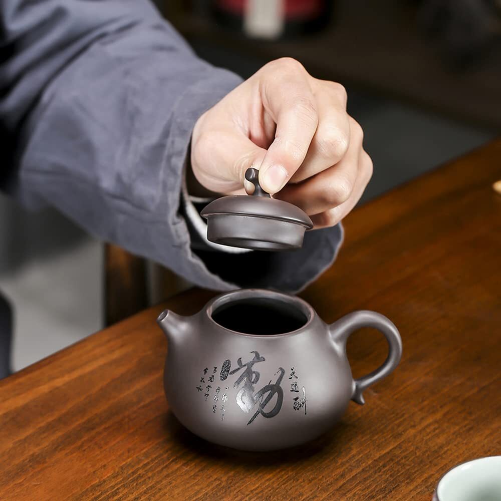 200ml Purple Clay Pot Household Teapot Kung Fu Tea Set Creative Kettle Tea