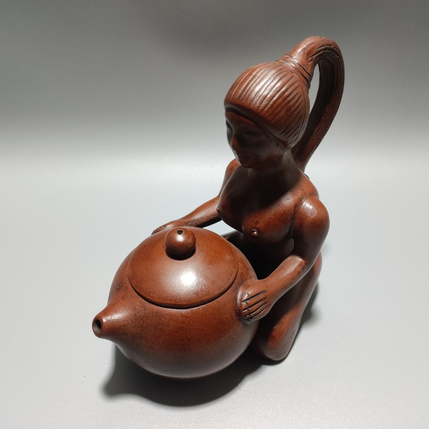 Chinese Yixing Purple Clay Teapot Tea Set Pot Zisha Ceramic Pretty Woman Tea Set
