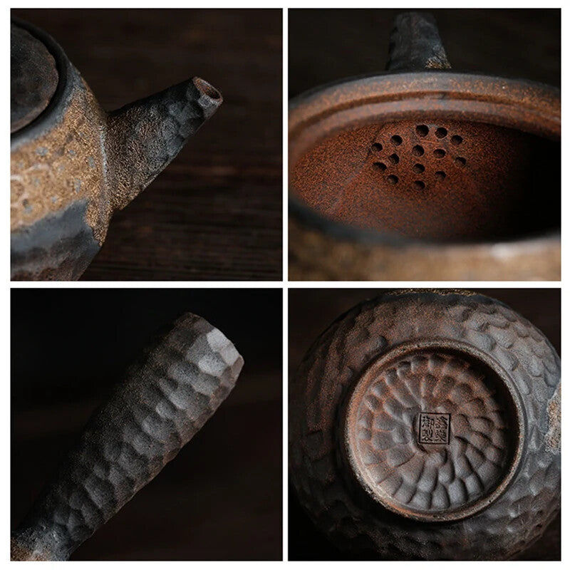 Handmade Teapot Ceramic Retro Tea Heater Candle Stand Tea Stove Kung Fu Teapot