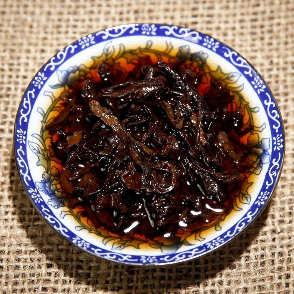 357g Yunnan High Mountain Ripe Pu-erh Tea Cake | Premium Big Tree Cooked Puerh