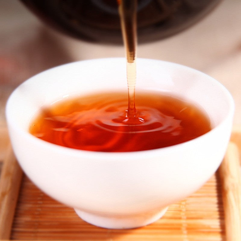 200g Yunnan Brown Mountain Old Tea Mellow Aroma Pu'er Tea Ripe Tea Brick