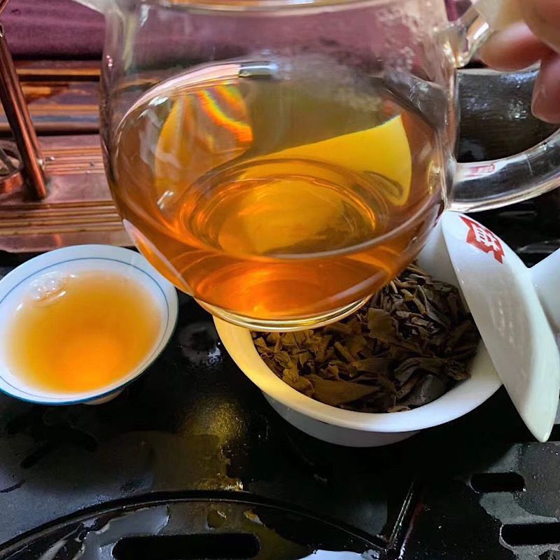2002 Yunnan Aged Puerh Tea Banzhang Old Tea Pu-erh Raw Tea Cake Puer Tea 357g