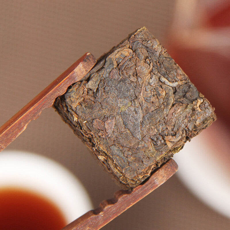 500g Small Golden Pu'er Tea Brick Bulk Small Square Brick Cooked Tea Black Tea