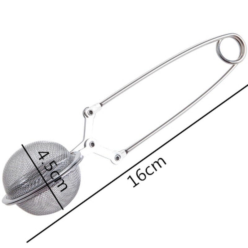 Tea Strainer Handle Tool Tea Infuser Stainless Steel Tea Pot Infuser Sphere Mesh
