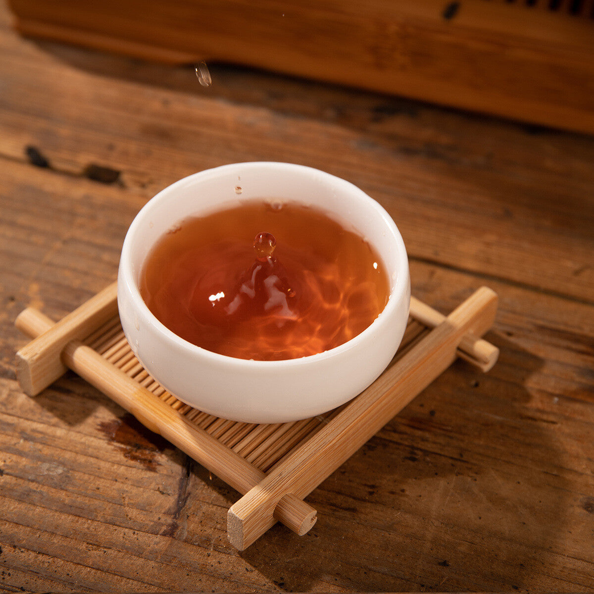 Tientsin tea aged tribute Tientsin tea leaves old tea 400g Hunan Anhua black tea
