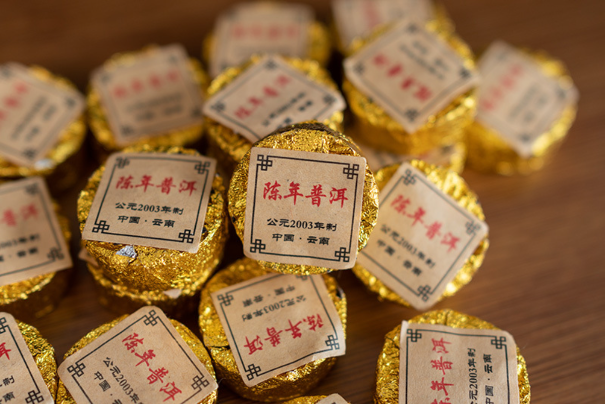 500g Yunnan Pu'er Tea Ripe Tea Aged Pu'er Small Round Cake Mini Tuo Tea