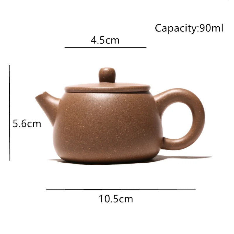 90ml Chinese Yixing Purple Clay Teapot Handmade Zisha Tea Set Kettle Teaware