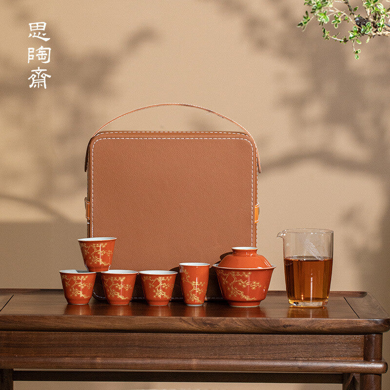 Pine Needle Guest Cup Retro Ceramic Tea Cup Master's Cup Kung Fu Tea Set Tea Cup