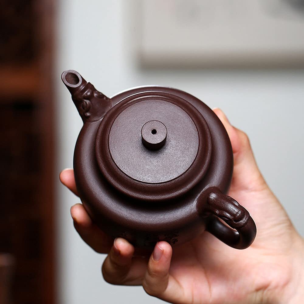 220ml Yixing Purple Clay Pot Handmade Teapot Household Tea Set Kettle Tea