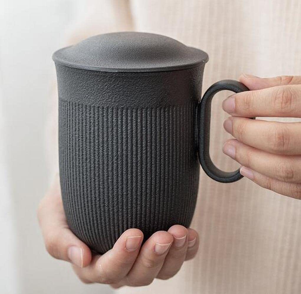280ml Ceramic Tea Water Separate Tea Cup Tea Filter Mug Kung Fu Tea Set