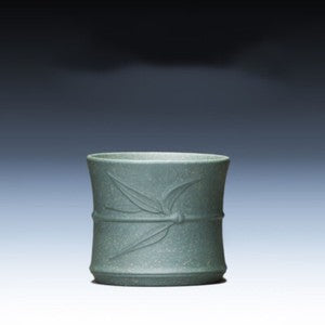 China Puer Tea Real Yixing Zisha Tea Cup Marked Bamboo Relief Master Cup of Tea