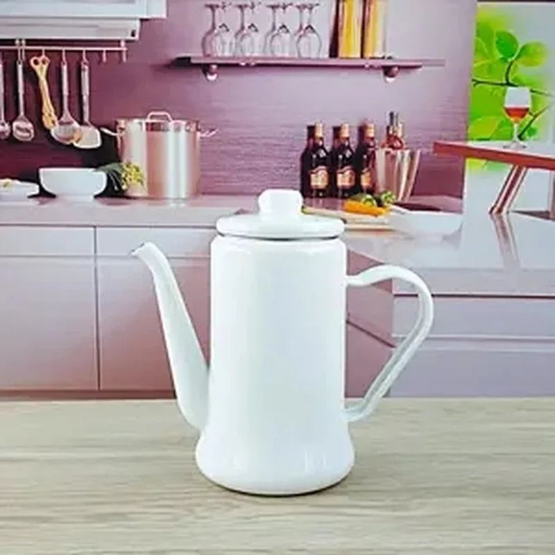 1000ml Enamel Teapot Vintage Loose Leaf Tea Coffee Tea Water Pot Kettle Ceramic Teapot Tea Sets Tea Infuser Tea Pot Set
