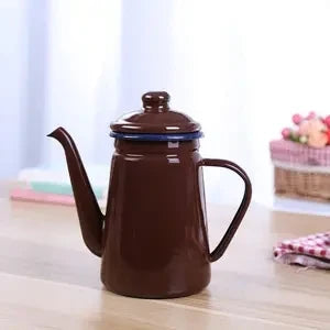 1000ml Enamel Teapot Vintage Loose Leaf Tea Coffee Tea Water Pot Kettle Ceramic Teapot Tea Sets Tea Infuser Tea Pot Set