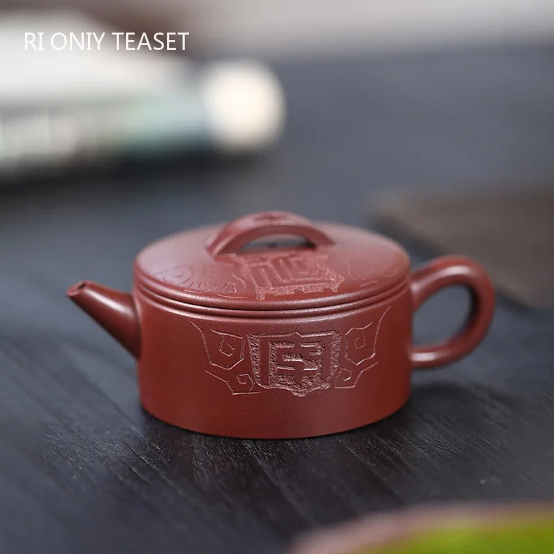 110ml Chinese Yixing High-end Purple Clay Teapots Small Capacity Kettle Famous Handmade Tea Pot Raw Ore Zisha Tea Set Teaware