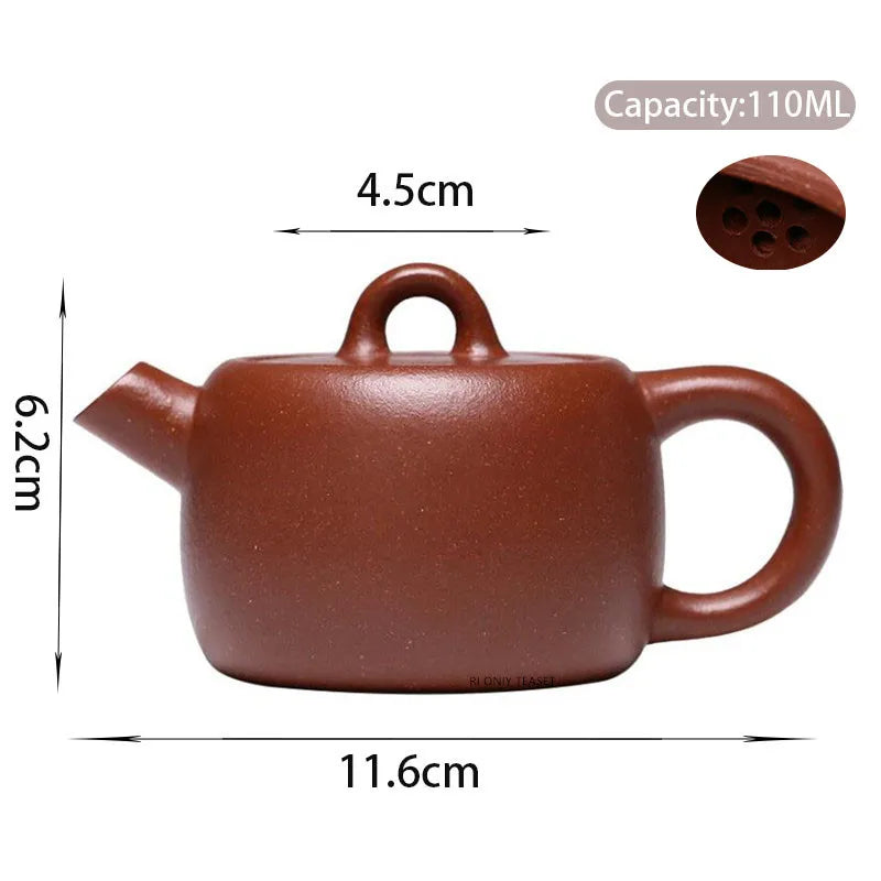110ml Yixing Handmade Purple Clay Teapots Small Capacity Famous Tea Pot Teaware Beauty Kettle Chinese Authentic Zisha Tea Set
