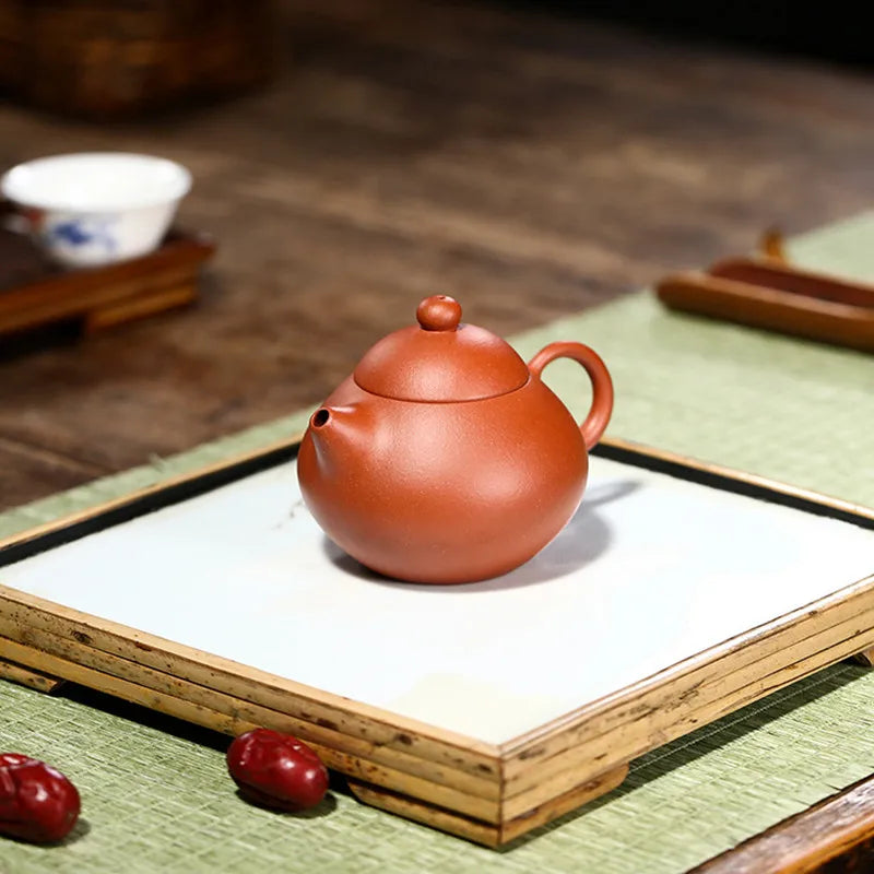 110ml Yixing Purple Clay Teapot Ball Hole Filter Tea Infuser Handmade Beauty Tea Pot Customized Teaware Gifts Tea Accessories