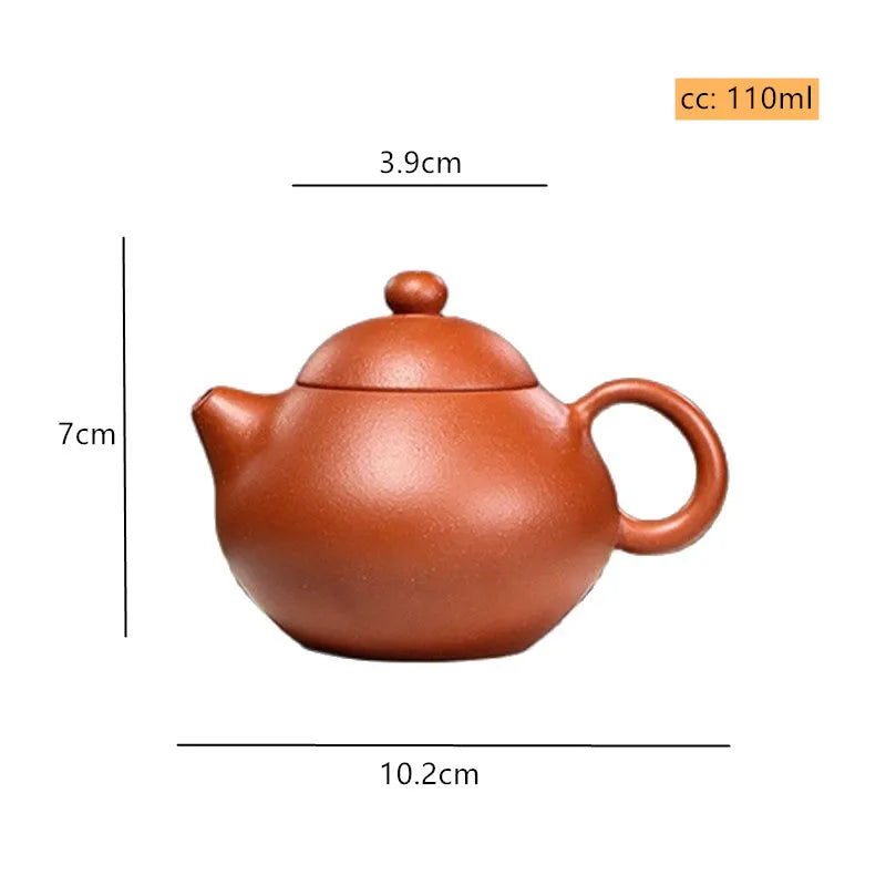 110ml Yixing Purple Clay Teapot Ball Hole Filter Tea Infuser Handmade Beauty Tea Pot Customized Teaware Gifts Tea Accessories