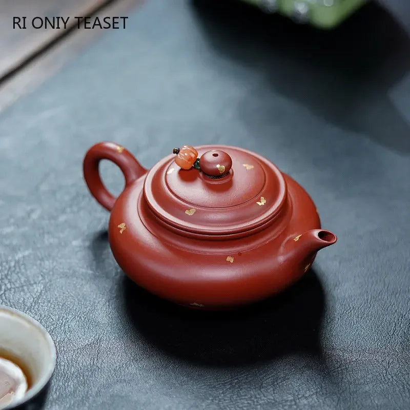 110ml Yixing Small Capacity Purple Clay Teapots Famous Handmade Tea Pot Raw Ore Dahongpao Kettle Chinese Zisha Tea Set Teaware