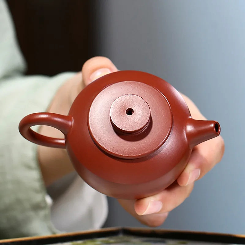 120cc Tea Pets Teaware Kung Fu Tea Set Purple Clay Tea Pot Handmade Creative Fingertip Pot Tea Playing