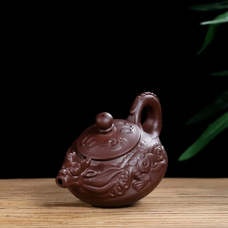 130cc Authentic yixing teapot dragon tea pot capacity purple clay tea set kettle kung fu teapot