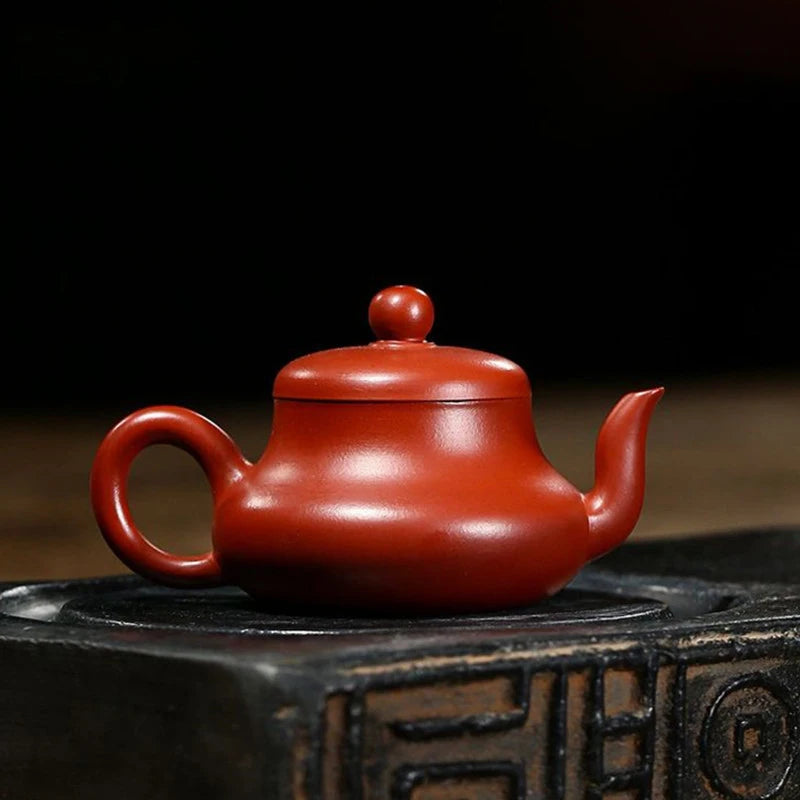 130ml Chinese Yixing Purple Clay Teapots Famous Artists Handmade Tea Pot Raw Ore Dahongpao Mud Kettle Zisha Tea Set Teaware
