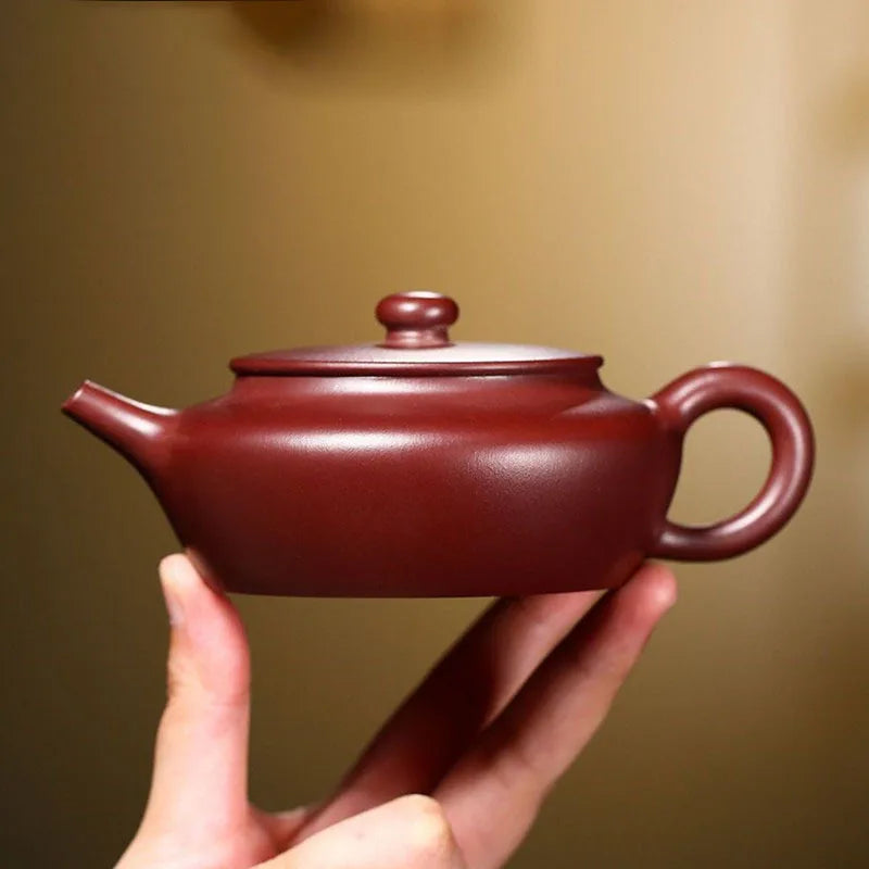 130ml Yixing Purple Clay Teapot Handmade Dahongpao Filter Tea Pot Authentic Raw Ore Zisha Tea Maker Chinese Teaware Accessories