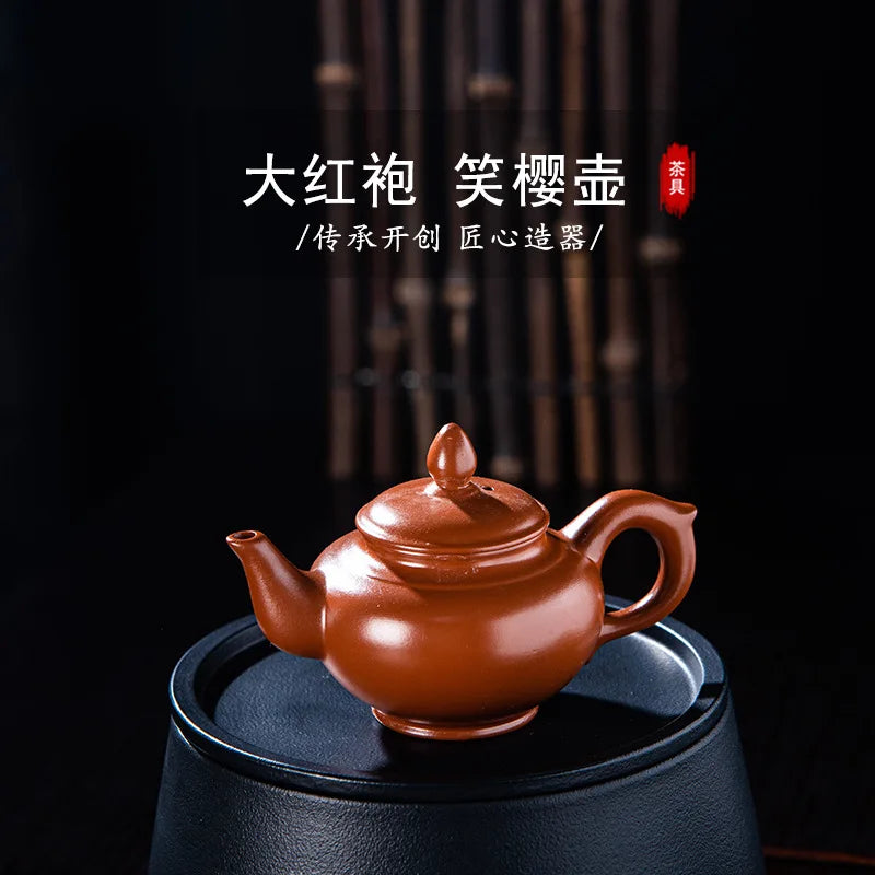 140cc Purple Clay Teapot Zhu Mud Small Capacity Tea Pot Chinese Tea Ceremony Accessories Customized Home Tea Set Decoration