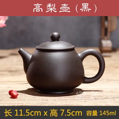 140cc Yixing Zisha Teapot Chinese Handmade Kungfu Tea Kettle Purple Clay Home Decor Pottery Teaware Set Tea Ceremony